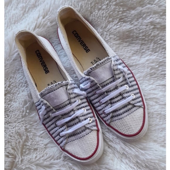 Women’s Converse slip on shoes Converse Fancy Espadrille sz 8 - Picture 4 of 10